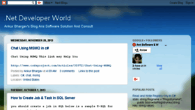 What Developerdotnetworld.blogspot.com.tr website looked like in 2017 (6 years ago)