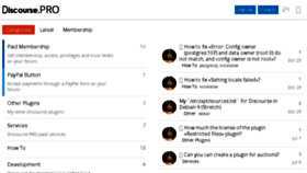 What Discourse.pro website looked like in 2017 (6 years ago)