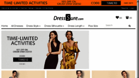 What Dresssure.com website looked like in 2017 (6 years ago)