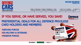 What Defencecars.com website looked like in 2017 (6 years ago)