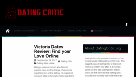 What Datingcritic.org website looked like in 2017 (6 years ago)