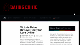 What Datingcritic.org website looked like in 2017 (7 years ago)
