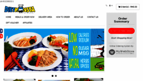What Dietmonsta.com website looked like in 2017 (6 years ago)