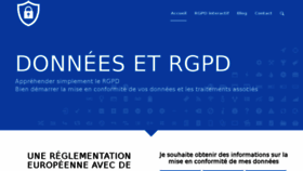 What Donnees-rgpd.fr website looked like in 2017 (6 years ago)