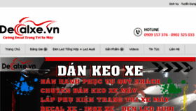 What Decalxe.vn website looked like in 2017 (6 years ago)