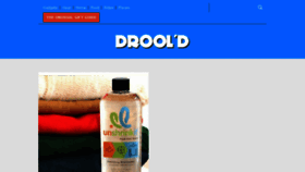 What Droold.com website looked like in 2017 (6 years ago)
