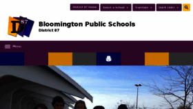 What District87.org website looked like in 2017 (6 years ago)