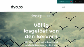 What D-velop.cloud website looked like in 2017 (6 years ago)