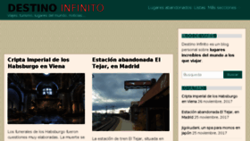 What Destinoinfinito.com website looked like in 2017 (6 years ago)
