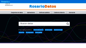 What Datos.rosario.gob.ar website looked like in 2017 (6 years ago)