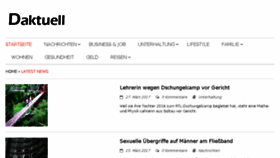 What Daktuell.de website looked like in 2017 (6 years ago)