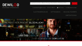 What Dewilgo.de website looked like in 2017 (6 years ago)