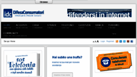 What Difesaconsumatori.com website looked like in 2017 (6 years ago)