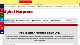 What Digitalharpreet.com website looked like in 2017 (6 years ago)