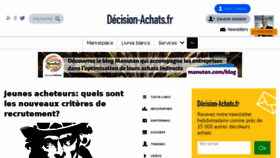 What Decision-achats.fr website looked like in 2017 (8 years ago)
