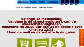 What Driestarcollege.nl website looked like in 2017 (6 years ago)
