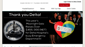 What Deltahospital.com website looked like in 2017 (6 years ago)