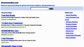 What Divineremedies.com website looked like in 2011 (13 years ago)