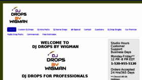 What Djdropsbywigman.com website looked like in 2017 (6 years ago)
