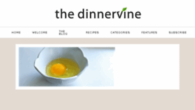 What Dinnervine.com website looked like in 2017 (6 years ago)