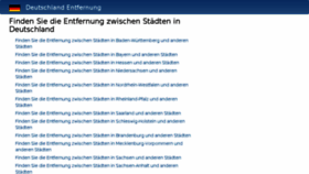 What Deutschlandentfernung.com website looked like in 2017 (6 years ago)