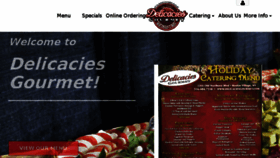 What Delicaciesdeli.com website looked like in 2017 (6 years ago)