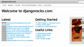 What Djangorocks.com website looked like in 2017 (6 years ago)
