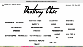 What Destinychic.com.au website looked like in 2017 (6 years ago)