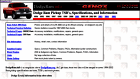 What Dodgeram.info website looked like in 2017 (6 years ago)