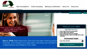 What Debtreductionservices.org website looked like in 2017 (8 years ago)