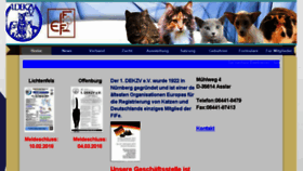 What Dekzv.de website looked like in 2017 (6 years ago)