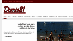 What Diario21.com website looked like in 2018 (6 years ago)