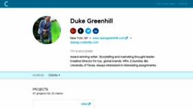 What Dukeg.contently.com website looked like in 2018 (6 years ago)