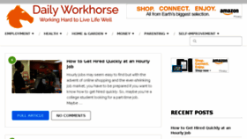 What Dailyworkhorse.com website looked like in 2018 (6 years ago)