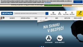 What Decathlon.cz website looked like in 2018 (6 years ago)