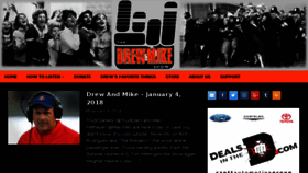 What Drewandmikepodcast.com website looked like in 2018 (6 years ago)