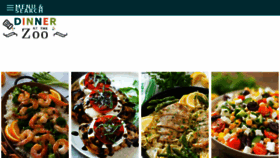 What Dinneratthezoo.com website looked like in 2018 (6 years ago)