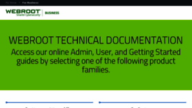 What Docs.webroot.com website looked like in 2018 (6 years ago)