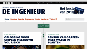 What Deingenieur.nl website looked like in 2018 (6 years ago)