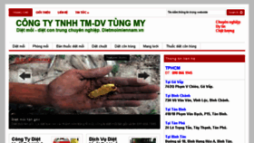What Dietmoimiennam.vn website looked like in 2018 (6 years ago)