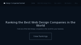 What Designcompaniesranked.com website looked like in 2018 (6 years ago)