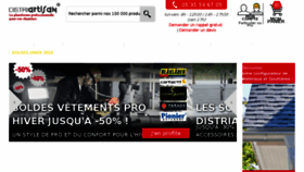 What Distriartisan.fr website looked like in 2018 (7 years ago)
