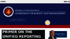 What Dbm.gov.ph website looked like in 2018 (6 years ago)