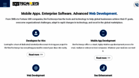 What Devtechnosys.com website looked like in 2018 (6 years ago)