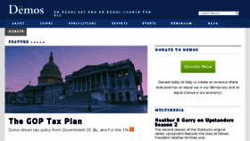 What Demos.org website looked like in 2018 (7 years ago)