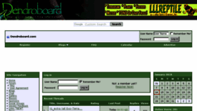 What Dendroboard.com website looked like in 2018 (6 years ago)