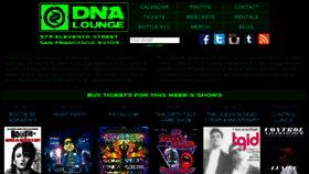 What Dnalounge.com website looked like in 2018 (6 years ago)