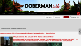 What Dobermantalk.com website looked like in 2018 (6 years ago)