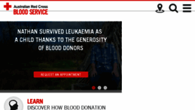 What Donateblood.com.au website looked like in 2018 (6 years ago)