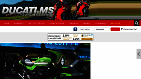 What Ducati.ms website looked like in 2018 (6 years ago)